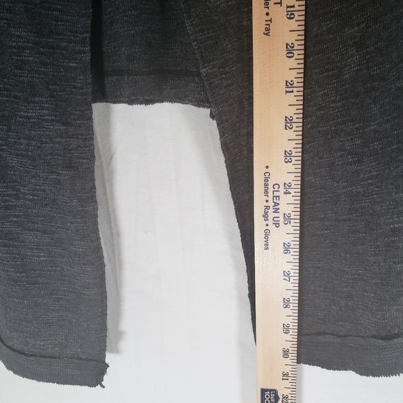 We the Free Charcoal Gray Turtle Neck Split Back Shirt Sz XS - Picture 7 of 9